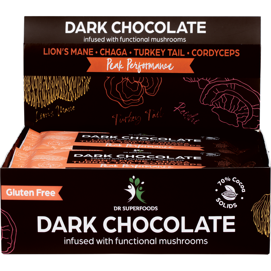 Dr Superfoods Dark Chocolate Bar Peak Performance