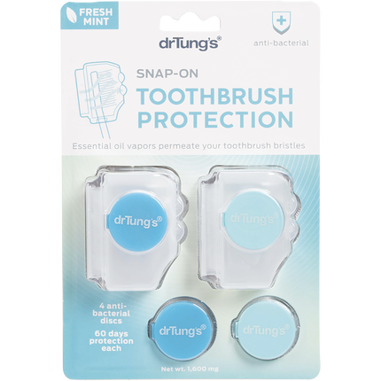 Toothbrush Protection with 2 Refills (Colour May Vary)