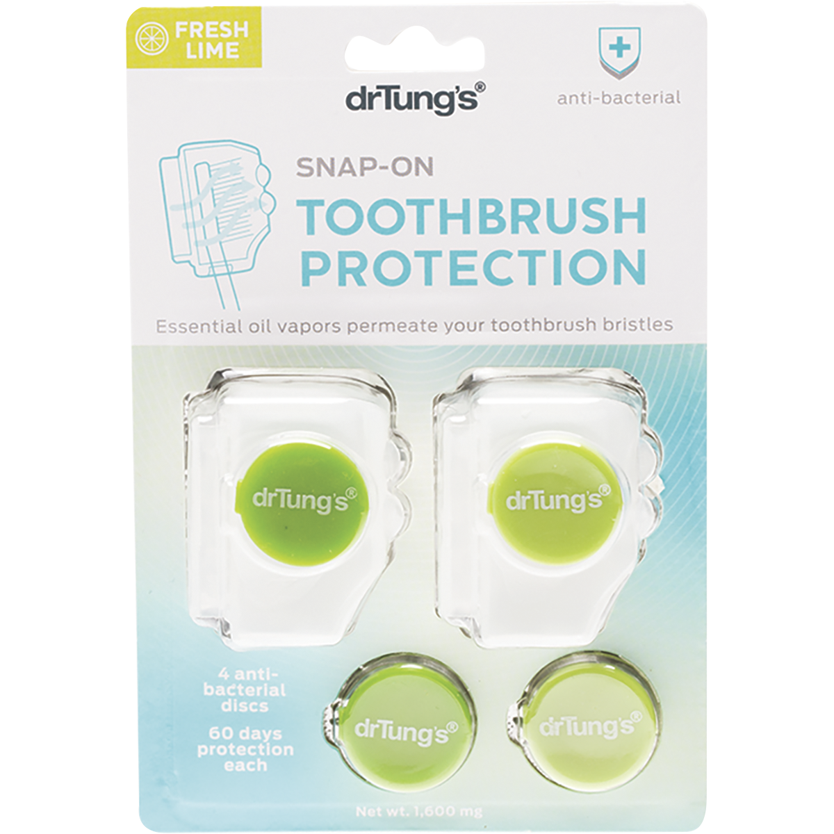 Toothbrush Protection with 2 Refills (Colour May Vary)