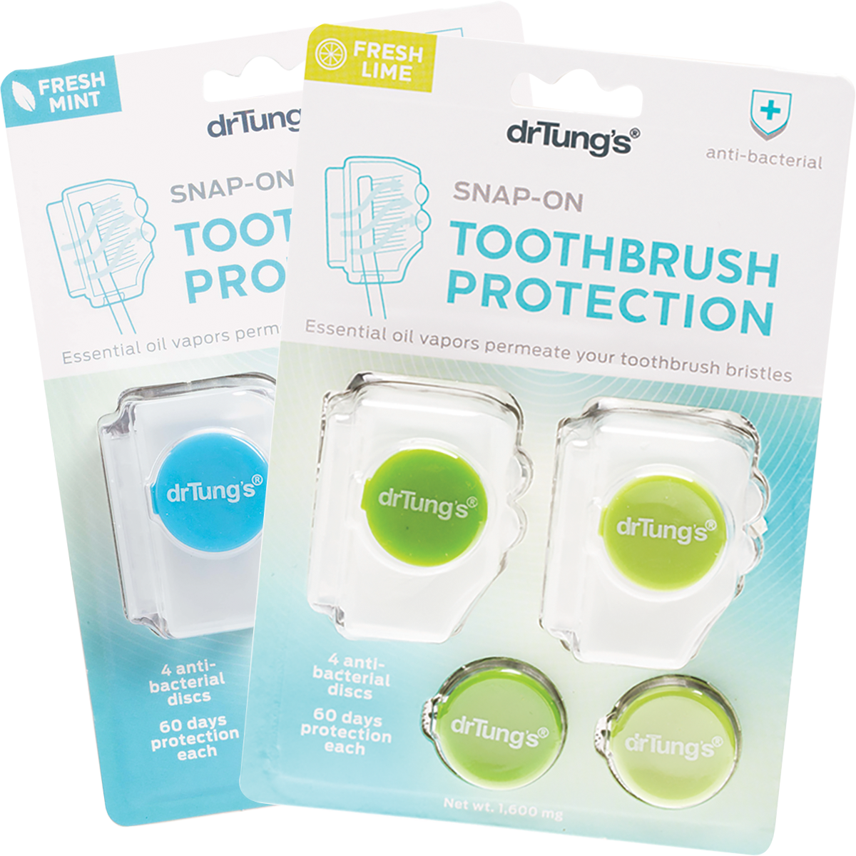 Toothbrush Protection with 2 Refills (Colour May Vary)