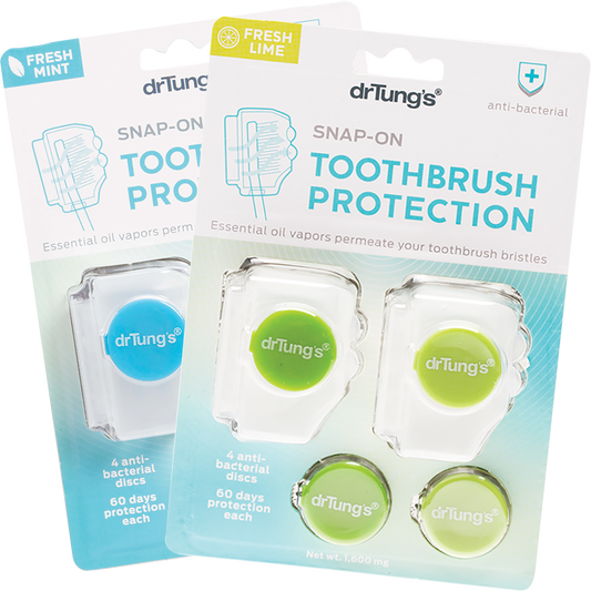 Toothbrush Protection with 2 Refills (Colour May Vary)