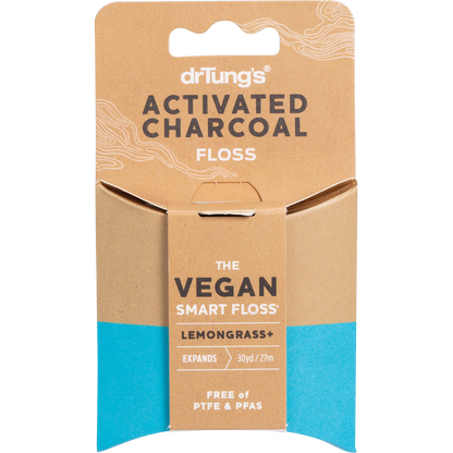 Smart Vegan Dental Floss Activated Charcoal Lemongrass
