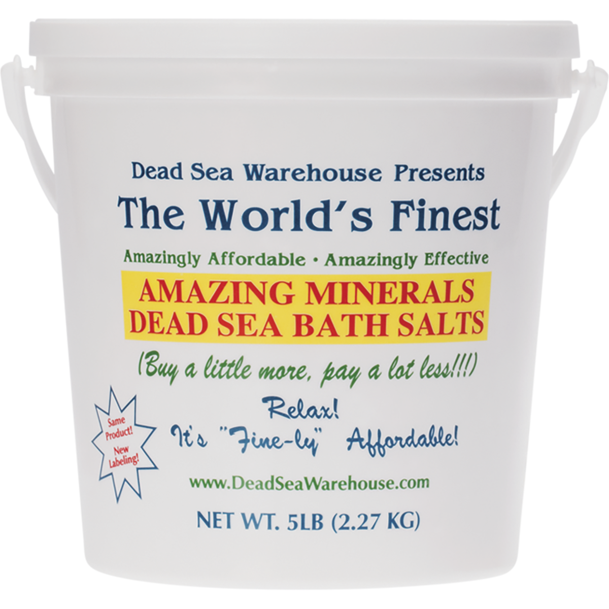 Dead Sea Bath Salts Bucket
