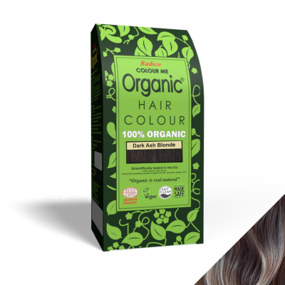 Radico organic hair colour dark ash blonde powder 100g pack