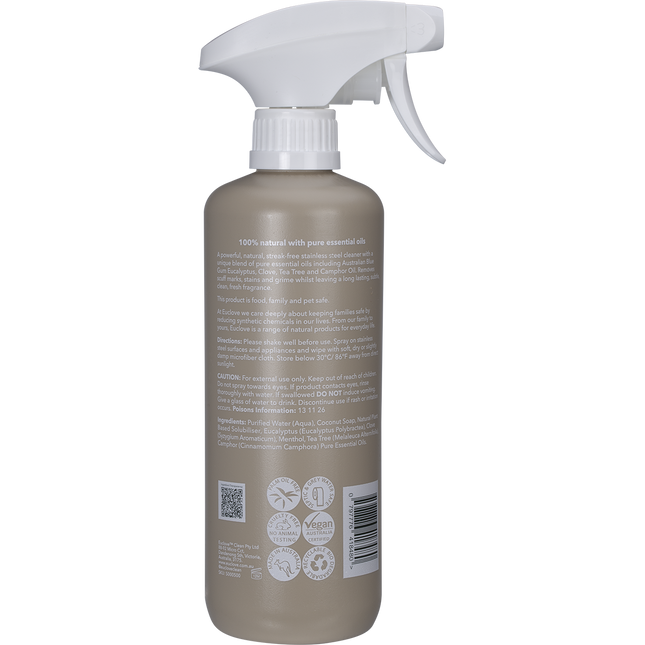 Stainless Steel Cleaner Eucalyptus, Clove & Tea Tree