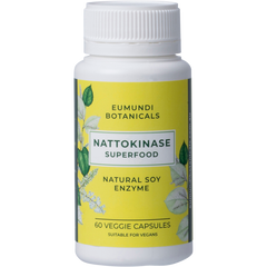 Eumundi Botanicals Nattokinase Natural Soy Enzyme 60 Capsules front bottle