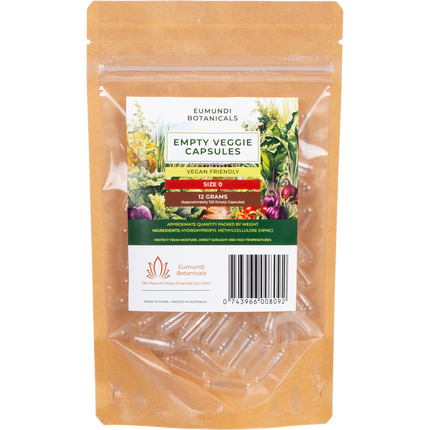 Empty Veggie Capsules Size 0