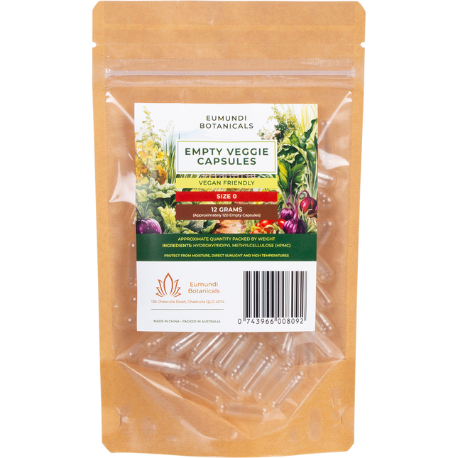 Empty Veggie Capsules Size 0