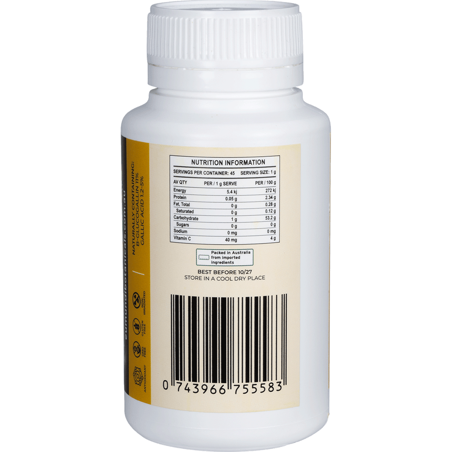 Eumundi Botanicals Amalaki Natural Vitamin C Capsules