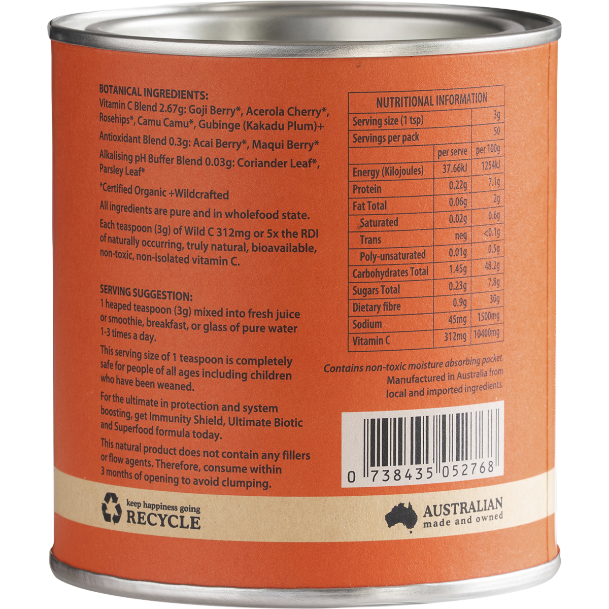 Wild C Natural Vitamin C Powder