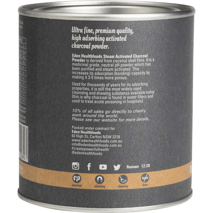Eden Healthfoods - Activated Charcoal Steam Activated Charcoal Powder