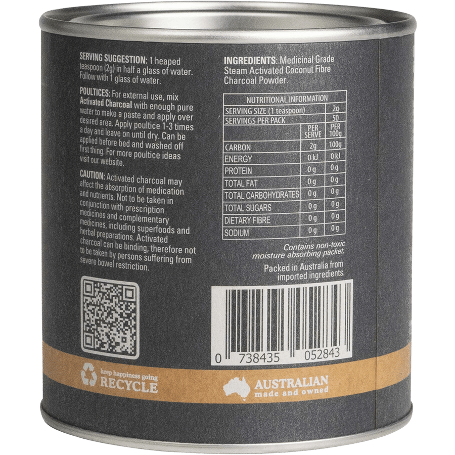 Eden Healthfoods - Activated Charcoal Steam Activated Charcoal Powder