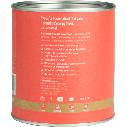 Eden Healthfoods - Energy Shot Pre-Workout