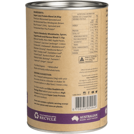 Eden Healthfoods - Super Lean Protein Cinnamon & Vanilla