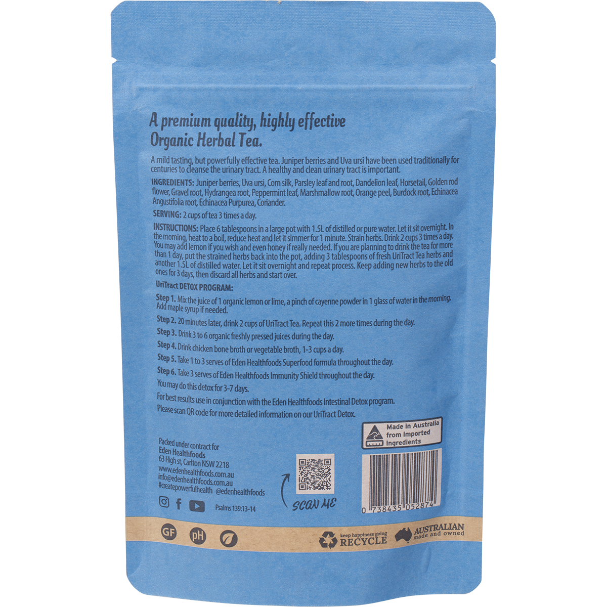 UriTract Tea Organic Herbal Tea