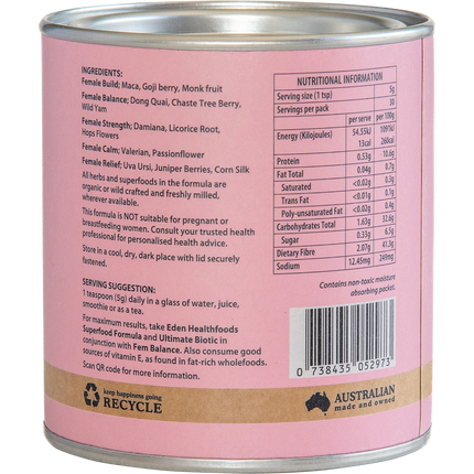 Eden Healthfoods - Fem Balance