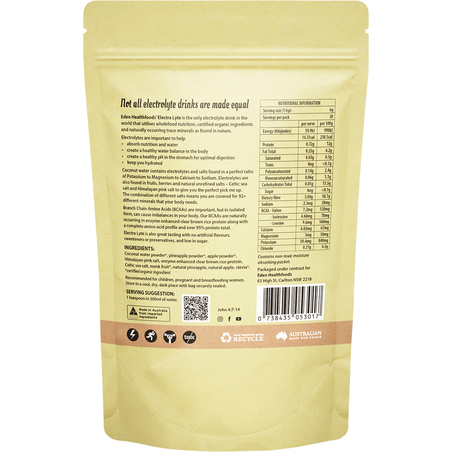 Eden Healthfoods - Electra-Lyte Pineapple and Apple with Celtic Sea Salt