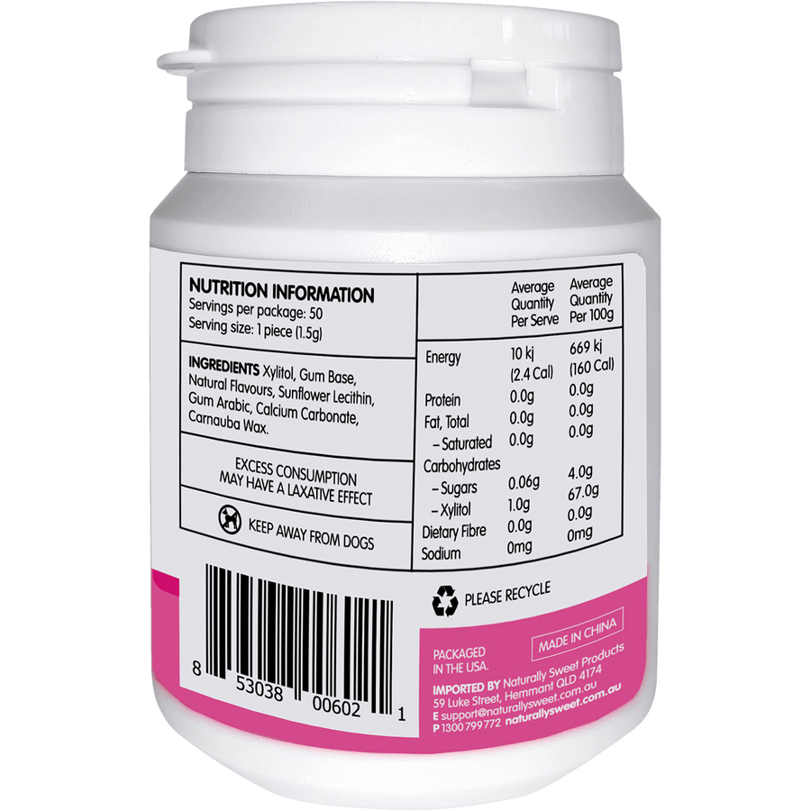 Xylitol Chewing Gum Bubblegum