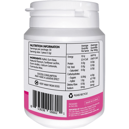 Xylitol Chewing Gum Bubblegum