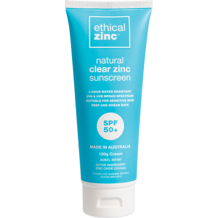 Natural Clear Zinc Sunscreen SPF 50+
