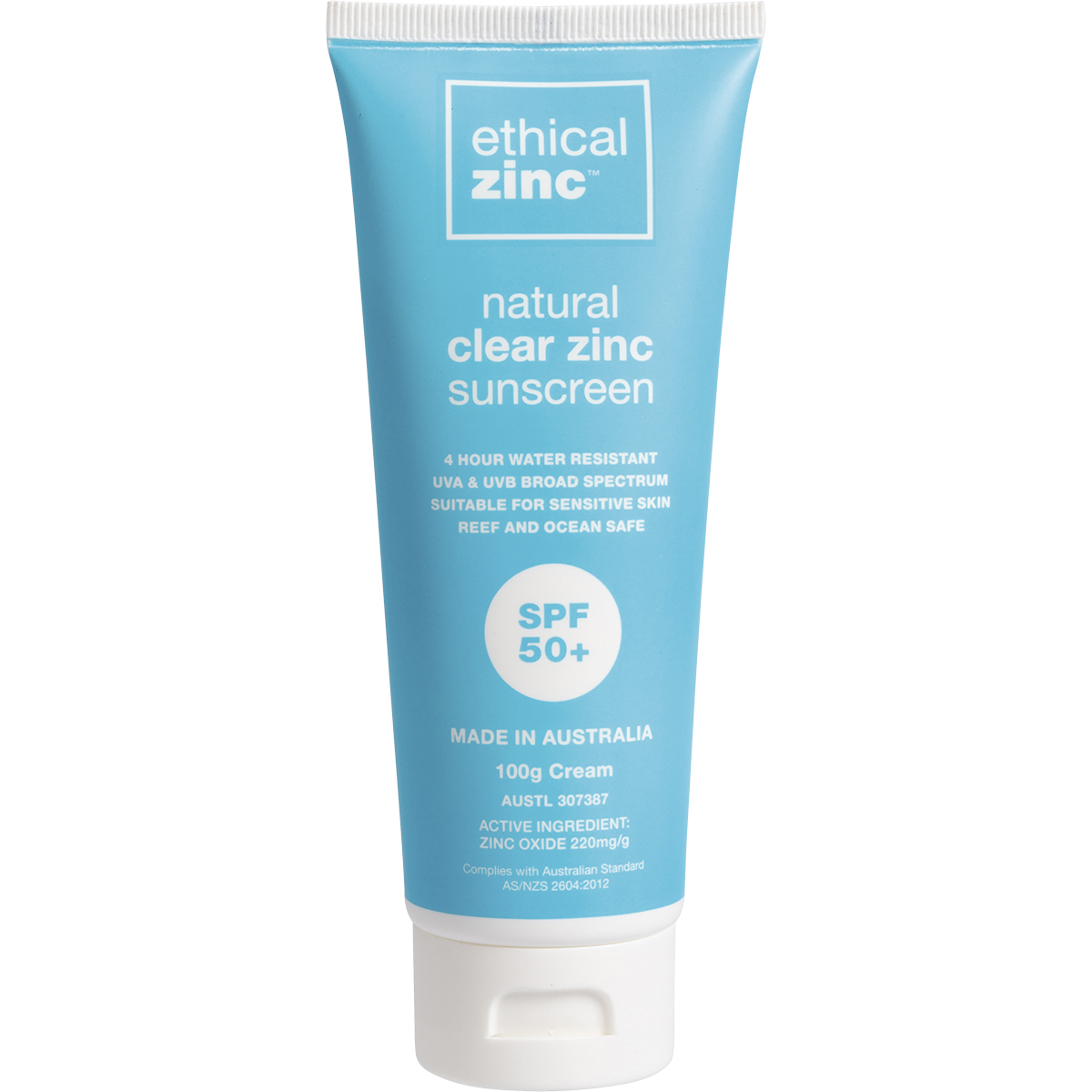 Natural Clear Zinc Sunscreen SPF 50+