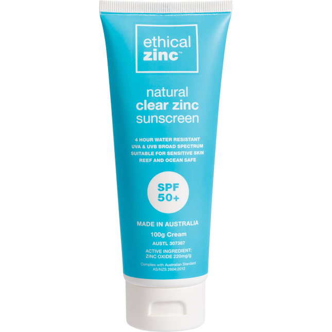 Natural Clear Zinc Sunscreen SPF 50+