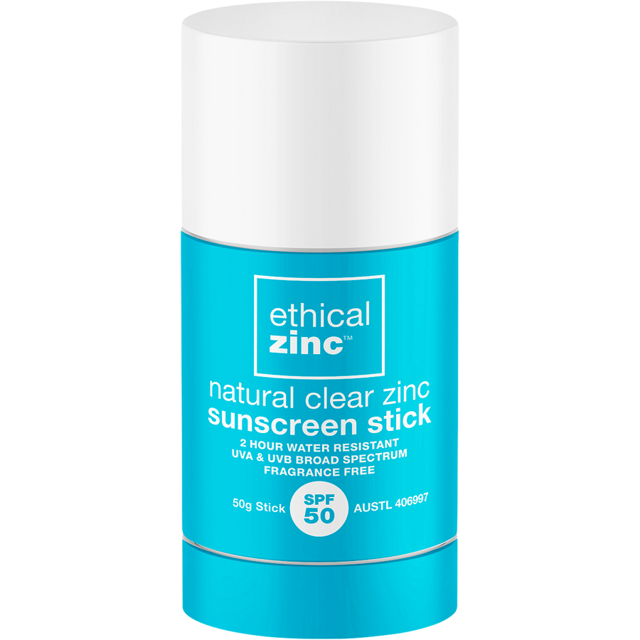 Natural Clear Zinc Sunscreen Stick SPF 50