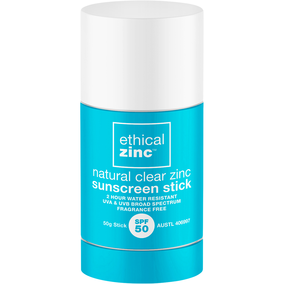 Natural Clear Zinc Sunscreen Stick SPF 50