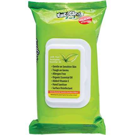Anti-Bacterial Wipes 2-in-1 Hand & Surface