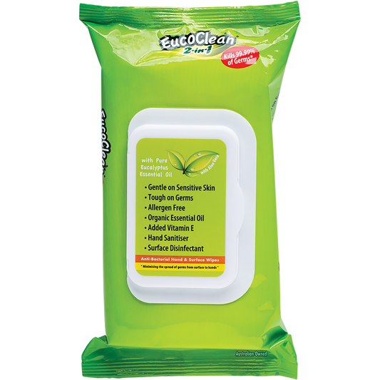Anti-Bacterial Wipes 2-in-1 Hand & Surface