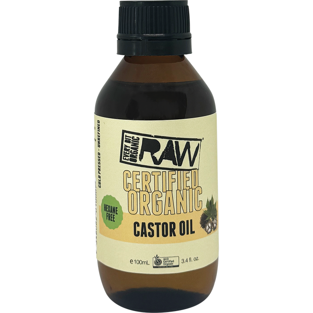 Castor Oil - Amber Glass Bottle