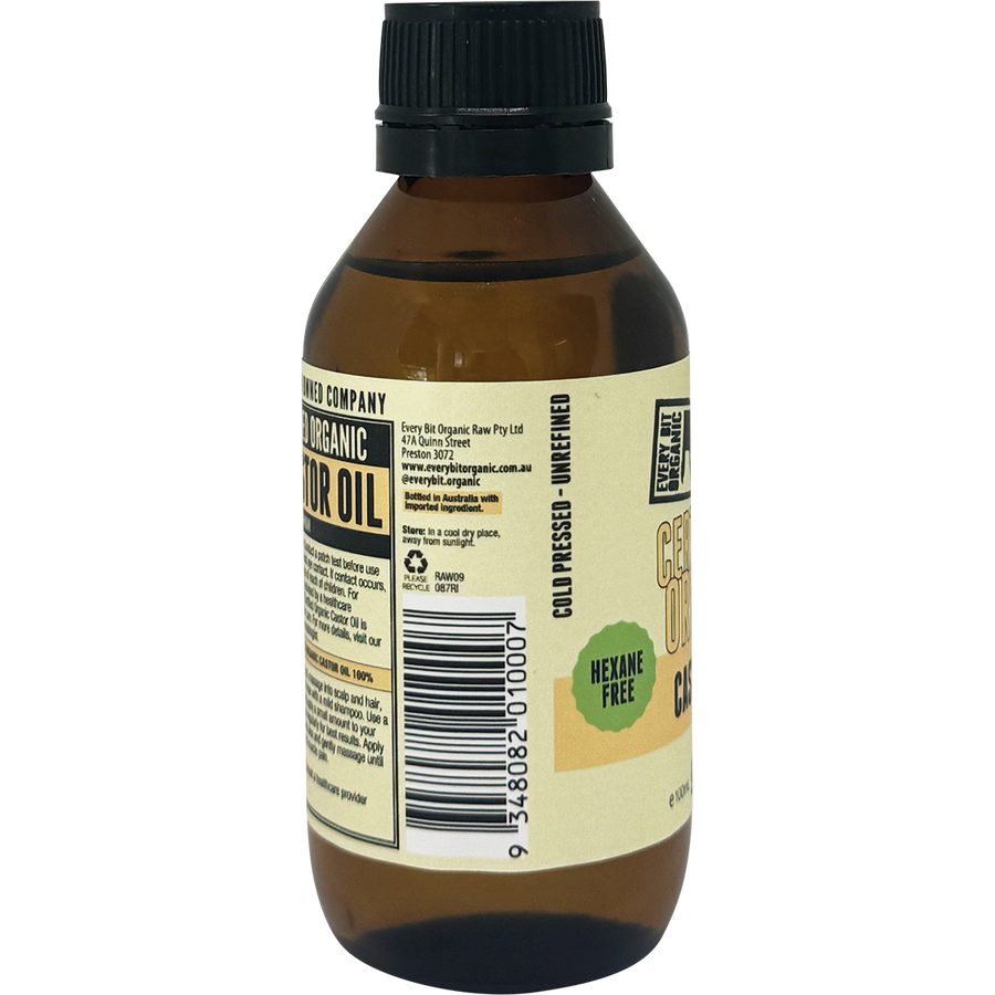 Castor Oil - Amber Glass Bottle