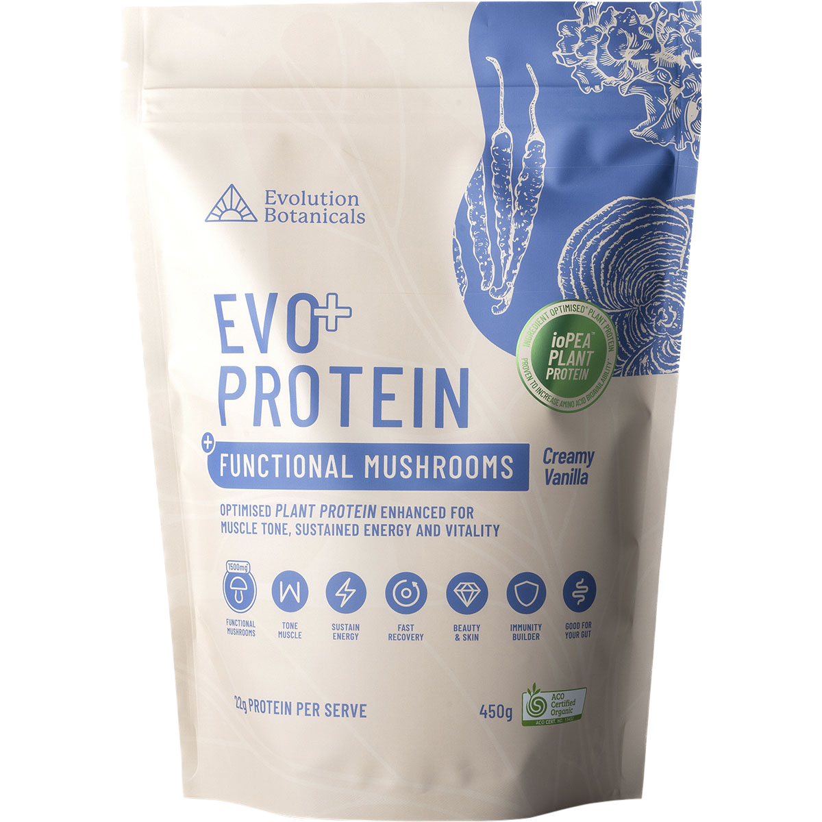 EVO+ Protein Functional Mushrooms Creamy Vanilla