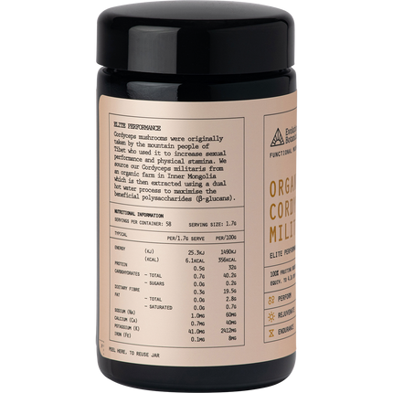 Organic Cordyceps Militaris Elite Performance