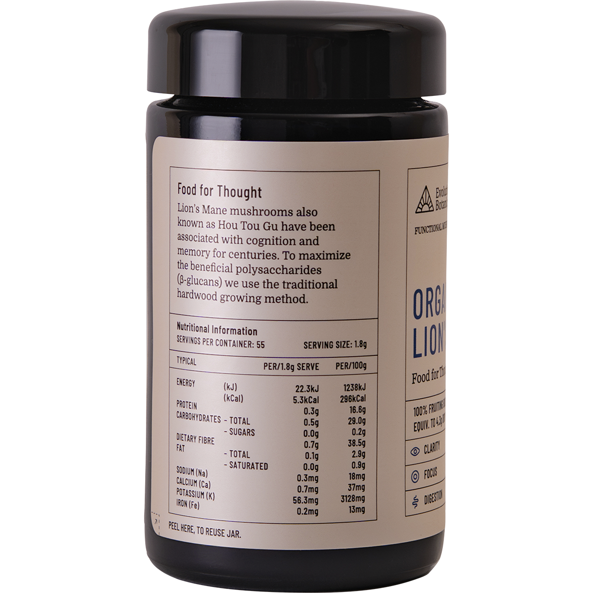 Organic Lion's Mane Food For Thought