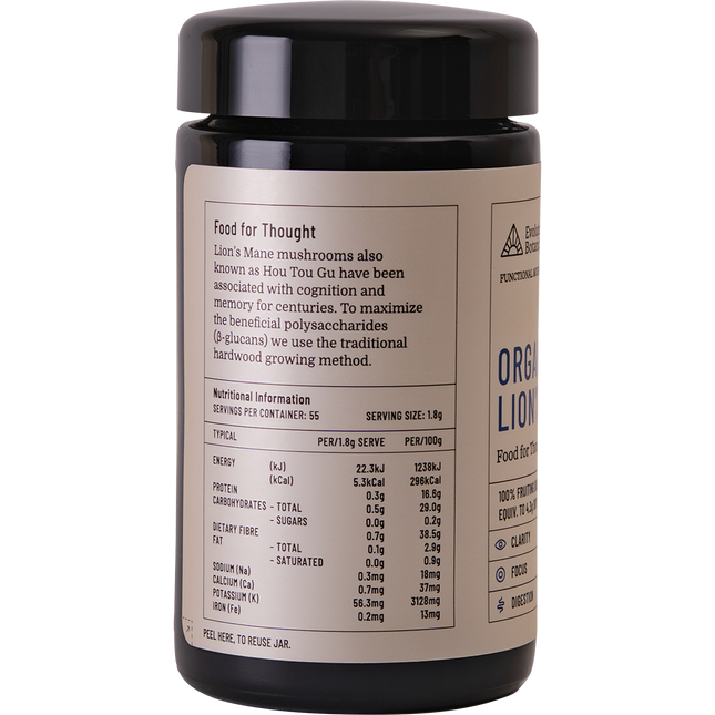 Organic Lion's Mane Food For Thought