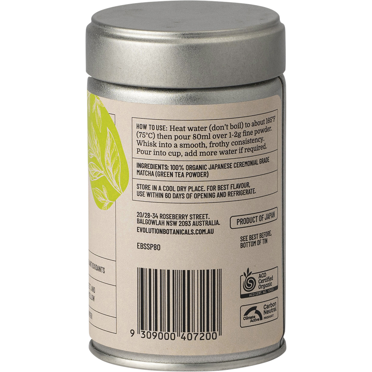 Organic Ceremonial Matcha Japanese Highest Grade