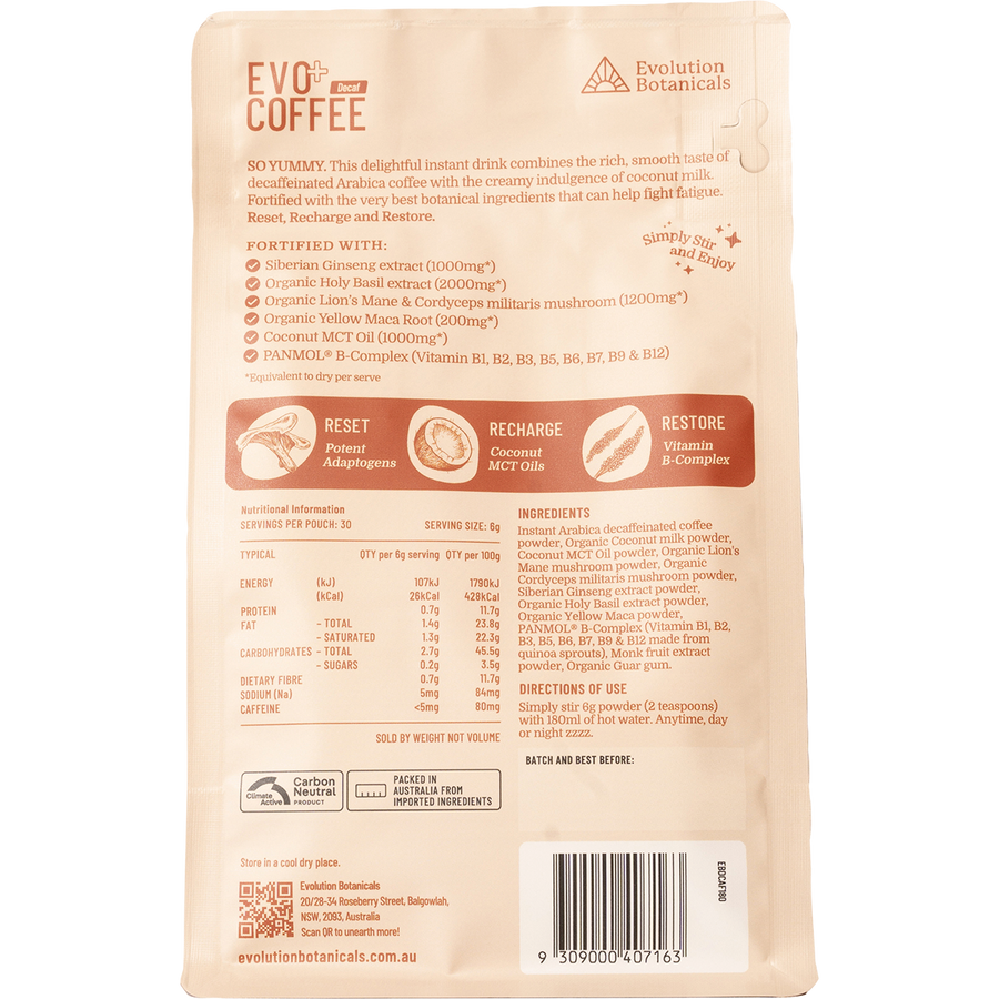 EVO+ Coffee Decaf Adrenal Refresh