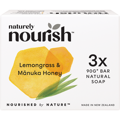 Natural Soap Bar Lemongrass & Manuka Honey