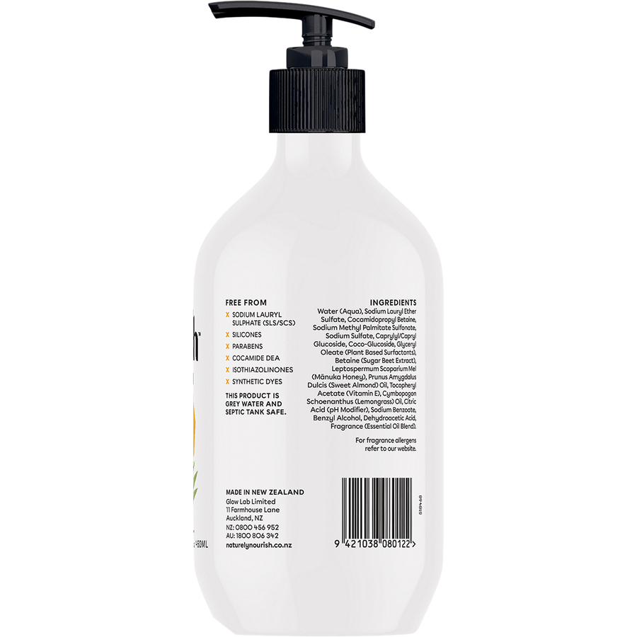 Hand Wash Lemongrass & Manuka Honey