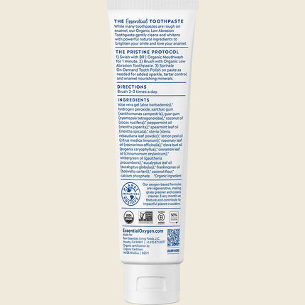 Essential Oxygen Toothpaste Peppermint 113g