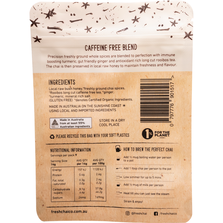 Caffeine Free Blend Fresh Sticky Chai