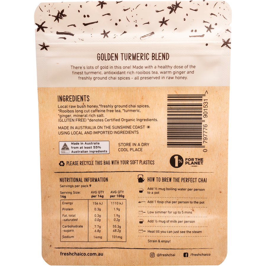 Golden Turmeric Blend Fresh Sticky Chai