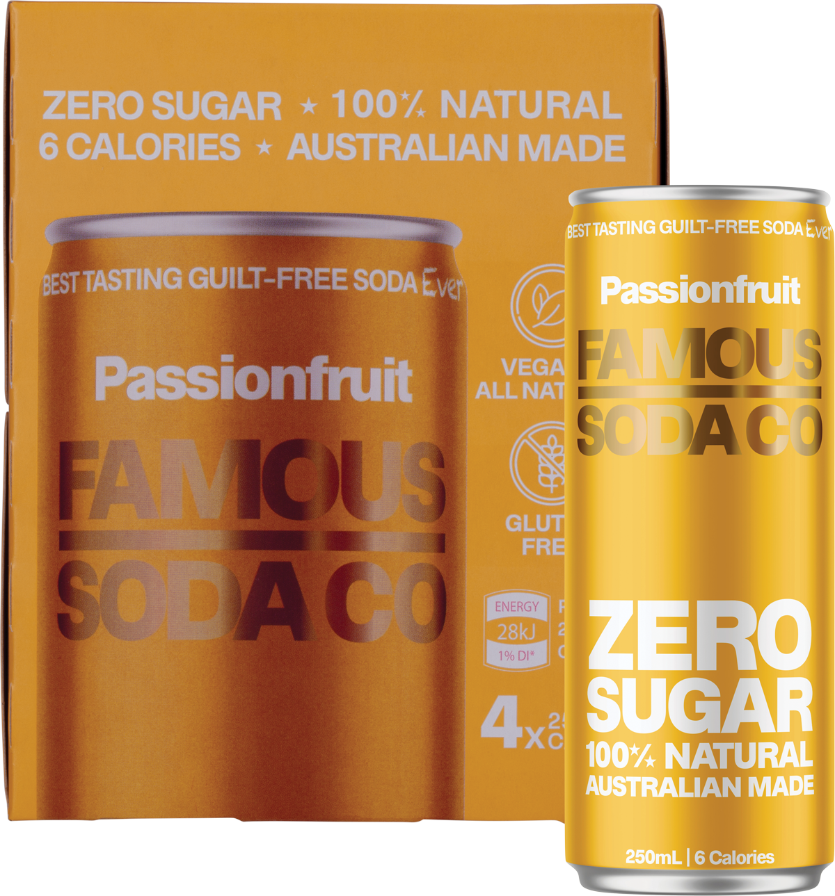 Zero Sugar Soda Passionfruit