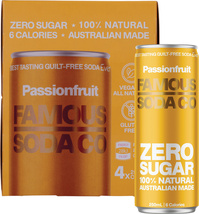 Zero Sugar Soda Passionfruit