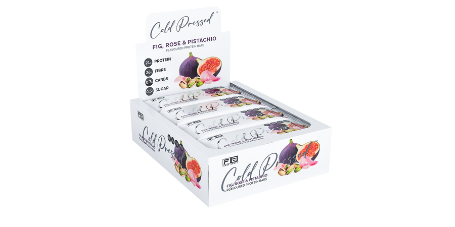 Fibre Boost Cold Pressed Fig, Rose & Pistachio Protein Bar
