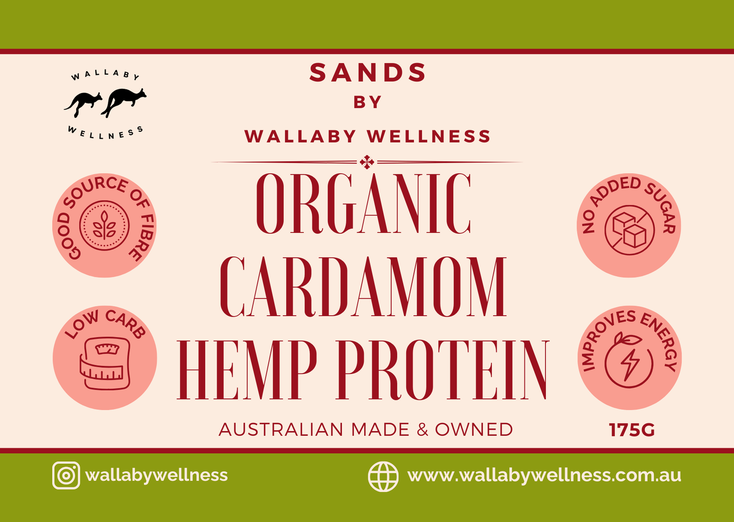 Organic Cardamom Hemp Protein, Chocolate Flavour 175g