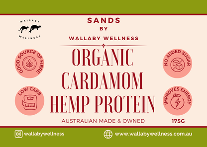 Organic Cardamom Hemp Protein, Chocolate Flavour 175g