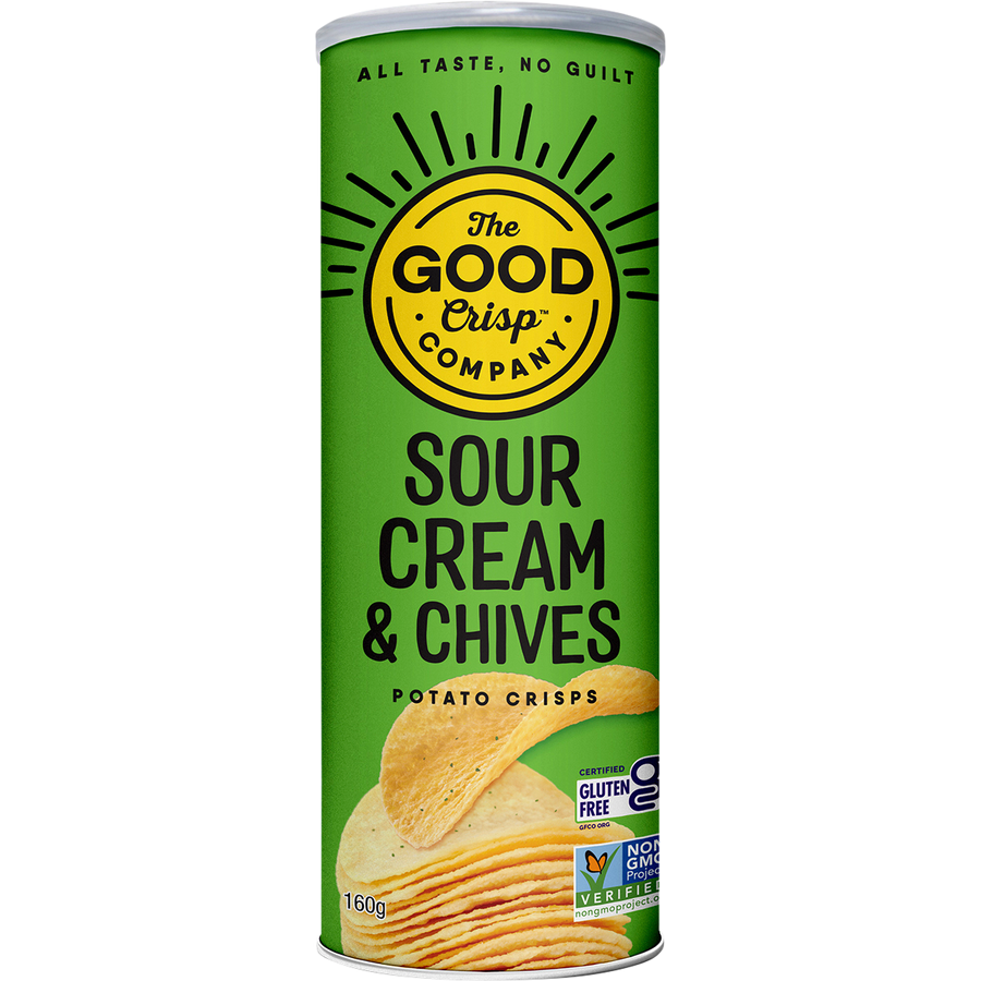 The Good Crisp Company Potato Crisps Sour Cream & Chives