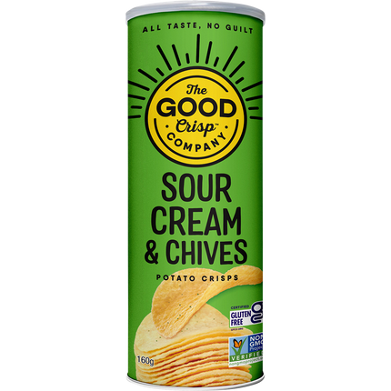 The Good Crisp Company Potato Crisps Sour Cream & Chives